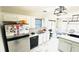 Kitchen with stainless steel refrigerator and eat in breakfast area at 3185 Haverhill Rowe, Lawrenceville, GA 30044