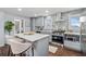 Renovated kitchen featuring stainless steel appliances and a center island at 399 W Sandtown Sw Rd, Marietta, GA 30064