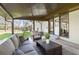 Relaxing covered patio with comfortable seating and outdoor view at 399 W Sandtown Sw Rd, Marietta, GA 30064