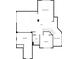 Upper floor plan showing bedrooms, bathroom, and open areas at 3083 Milledge Gate Se Ct, Marietta, GA 30067