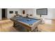Spacious game room featuring a pool table, comfortable seating, and a large screen TV at 5245 Kenbrook Way, Sandy Springs, GA 30327