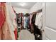 Walk-in closet with ample hanging space and shelving at 5726 Taylor Way, Sandy Springs, GA 30342