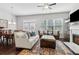 Spacious living area open to dining with lots of light at 5726 Taylor Way, Sandy Springs, GA 30342