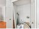 Storage space displaying two white doors and various household items within the space at 6700 Roswell Rd # 14C, Atlanta, GA 30328