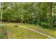 Expansive backyard with mature trees and lush lawn at 275 Tynebrae Pl, Roswell, GA 30075