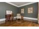Cozy office with hardwood floors, traditional decor, and natural light at 275 Tynebrae Pl, Roswell, GA 30075