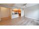 Spacious living area with an open layout connecting to the modern kitchen at 5300 Peachtree Rd. # 3107, Chamblee, GA 30341