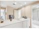 Spacious bathroom featuring a large mirror, double sink, and a walk-in shower room at 540 Saint James Pl, Marietta, GA 30064