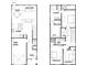 Detailed two-story floor plan featuring a kitchen, great room, bedrooms, and bathrooms, showcasing the layout and dimensions at 4276 Notting Hill Dr # 23, Atlanta, GA 30331
