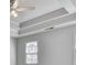 Tray ceiling with ceiling fan, natural light coming through the windows at 423 Eagle Ridge Trl, Canton, GA 30114