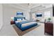 Tranquil main bedroom with tray ceilings, plush carpeting, and ample natural light, perfect for relaxation at 423 Eagle Ridge Trl, Canton, GA 30114