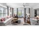 Beautifully decorated living room showcasing large windows, stylish furniture, and natural light at 2500 Peachtree Nw Rd # 207S, Atlanta, GA 30305