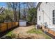 Backyard featuring the exterior of the home with a fenced yard and shed at 2531 Paul Nw Ave, Atlanta, GA 30318