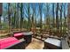 Outdoor deck area with outdoor furniture and wood railing at 3292 Holly Mill Ct, Marietta, GA 30062