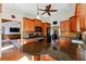 Open kitchen with granite countertops, stainless appliances and views of the living areas at 3292 Holly Mill Ct, Marietta, GA 30062