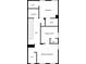 A floor plan of the third floor featuring a bedroom and the primary bedroom at 4406 Kendall Way, Roswell, GA 30075
