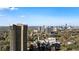Breathtaking city skyline views from this high-rise, offering a vibrant backdrop to urban living at 2660 Peachtree Nw Rd # 26F, Atlanta, GA 30305
