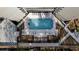 Aerial view of a modern community pool, surrounded by lounge chairs for ultimate relaxation at 2660 Peachtree Nw Rd # 26F, Atlanta, GA 30305