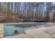 Community pool with a cover during the off-season, ready for warm weather fun at 5494 Princeton Oaks Ln, Sugar Hill, GA 30518