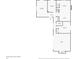 First floor floorplan of a home with an attached garage, kitchen, and living room at 7127 Riverside Dr, Atlanta, GA 30328