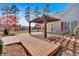 Backyard patio, and shade pergola at 2445 Ridgelake Dr, Villa Rica, GA 30180