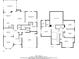 Detailed two-story floor plan showcasing the layout of the home, including bedrooms, and living spaces at 2445 Ridgelake Dr, Villa Rica, GA 30180