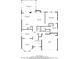 Detailed floor plan showcasing the layout of the home, including kitchen, bedrooms, and living spaces at 2445 Ridgelake Dr, Villa Rica, GA 30180