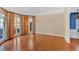 Bright living room with hardwood floors and neutral wall color at 2445 Ridgelake Dr, Villa Rica, GA 30180
