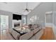 Inviting living room with fireplace, plush seating and neutral decor at 2445 Ridgelake Dr, Villa Rica, GA 30180