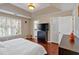 Main bedroom boasts a trey ceiling, lots of natural light, and access to the en-suite bathroom at 4342 Richmond Nw Pl, Acworth, GA 30101