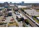 Aerial perspective showing the building's proximity to city attractions and transportation at 490 Marietta Nw St # 105, Atlanta, GA 30313