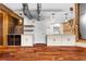 Modern kitchen features stainless steel appliances, an island and custom cabinetry at 490 Marietta Nw St # 105, Atlanta, GA 30313