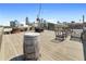 Inviting rooftop deck with lounge seating offers stunning city views at 490 Marietta Nw St # 105, Atlanta, GA 30313
