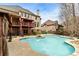 Relax and unwind by this stunning backyard pool at 500 Poplar Creek Xing, Canton, GA 30114