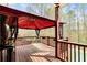 Expansive wooden deck overlooking the beautiful backyard and pool at 500 Poplar Creek Xing, Canton, GA 30114