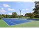 Well-maintained tennis court under a sunny sky, surrounded by lush greenery and mature trees at 178 Barone Nw Pl, Atlanta, GA 30327