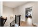 Upstairs hallway with visible bedroom entryway at 884 Mayfield Rd, Milton, GA 30009