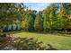 Large grassy backyard with mature trees, creating a serene and private outdoor space at 2468 Skyland Ne Dr # 32, Atlanta, GA 30319