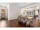 Elegant dining room with hardwood floors and coffered ceiling, ideal for entertaining guests at 2468 Skyland Ne Dr # 32, Atlanta, GA 30319