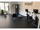 On-site gym featuring modern workout equipment, including bikes, rowing machines, and free weights at 2468 Skyland Ne Dr # 32, Atlanta, GA 30319