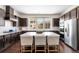 Well-lit kitchen boasts a large center island, stainless appliances, and modern finishes at 2468 Skyland Ne Dr # 32, Atlanta, GA 30319