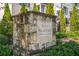 Stone sign displaying the community name, Skyland Brookhaven, surrounded by lush landscaping at 2468 Skyland Ne Dr # 32, Atlanta, GA 30319