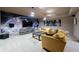 Media room with star wars themed wall art, comfortable seating and a large TV at 3680 Sewell Mill Rd, Marietta, GA 30062