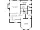 Detailed floor plan showing the layout of the second floor including the primary bedroom and bathrooms at 518 Hill St Se, Atlanta, GA 30312
