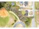 Aerial view of property, outbuilding, and baseball field and tennis court at 2285 Bascomb Carmel Rd, Woodstock, GA 30189
