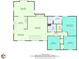 Real estate floor plan of house with dimension shown for each room at 2285 Bascomb Carmel Rd, Woodstock, GA 30189