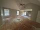 Spacious main bedroom boasts vaulted ceilings and bright, natural light at 5761 Harrier Ln, Atlanta, GA 30349