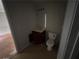 Cozy powder room with sink and toilet at 5761 Harrier Ln, Atlanta, GA 30349
