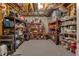 Basement storage area with organized shelves and various equipment at 121 Rising Star Rd, Fayetteville, GA 30215