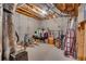 Unfinished basement used for storage with visible duct work in the ceiling and a concrete foundation at 121 Rising Star Rd, Fayetteville, GA 30215
